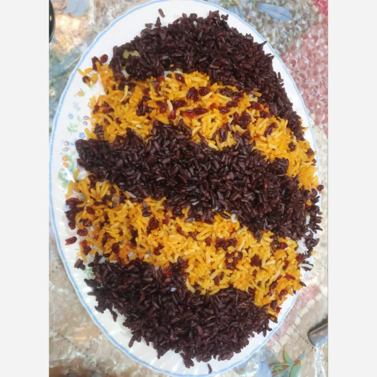 برنج سیاه ( ممنوعه ) محصول مازندران برند شاهزاده دانه بلند کیفیت درجه یک
